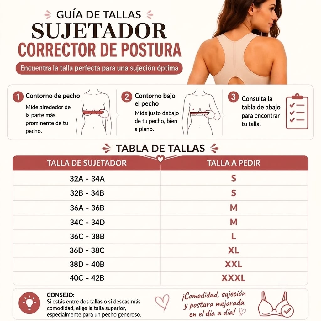 SUJETADOR CORRECTOR DE POSTURA